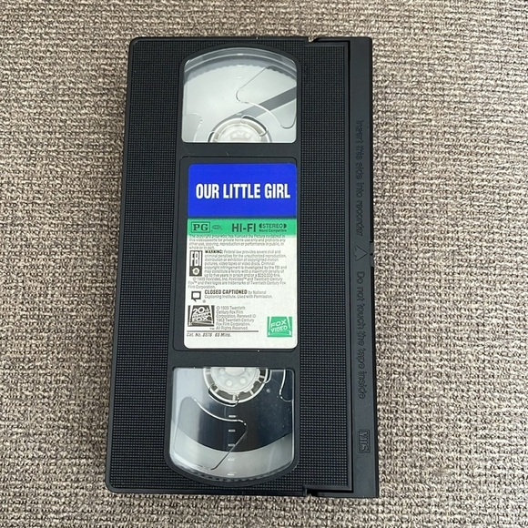 5/$25 Shirley Temple Our Little Girl VHS Tape 1935 Remastered 20th Century Fox - Picture 3 of 4